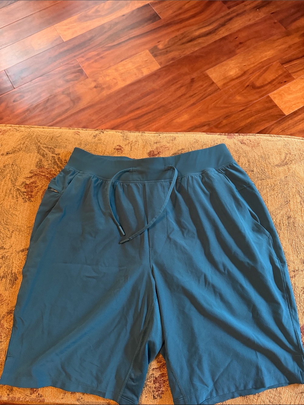 Lululemon Men's Teal Performance Drawstring Shorts